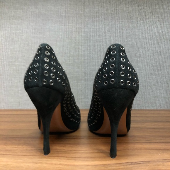 Alaia Studded Round Toe Heels - Picture 4 of 8